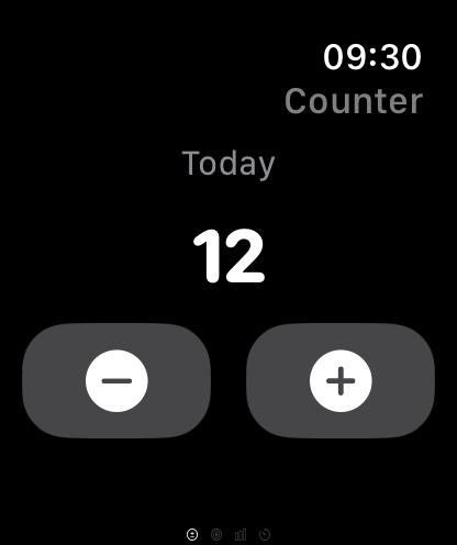Compteur de flèches sur Apple Watch